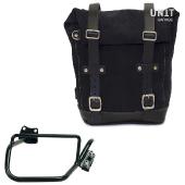 Waxed suede side pannier 10l-14l + right subframe hp2