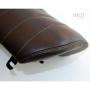 Seat brown leather, canvas