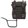 Side pannier canvas + right subframe pan america 1250 Color : Green/Brown