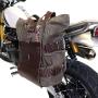 Support de sac en aluminium avec façade en cuir réglable et attache rapide + cadre de sacoche droite pour kit sportail r18